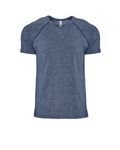 Next Level Apparel Men's Mock Twist Short-Sleeve Raglan T-Shirt Indigo