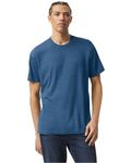 American Apparel Unisex Triblend Short-Sleeve Track T-Shirt Tri Dusk