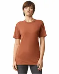 American Apparel Unisex Triblend Short-Sleeve Track T-Shirt Tri Rust
