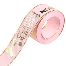 Metallic Edge Grosgrain Ribbon - Custom Canvas Now