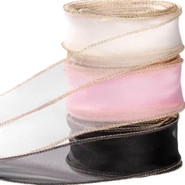 Blank Metallic Edge Wavy Ribbon - Custom Canvas Now