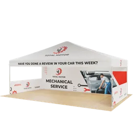 Custom Outdoor Trade Show Displays Heavy Duty 20ft X 10ft - Custom Canvas Now