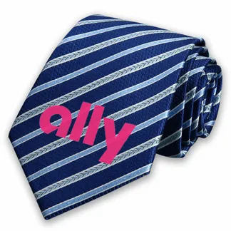 Patterned Tie with Printed Logo - Custom Canvas Now