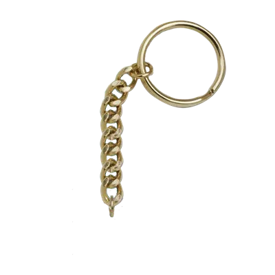 Gold Split Ring + Long Chain Gold Split Ring + Long Chain