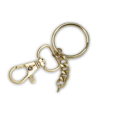 Gold Split Ring + Lobster Claw Gold Split Ring + Lobster Claw