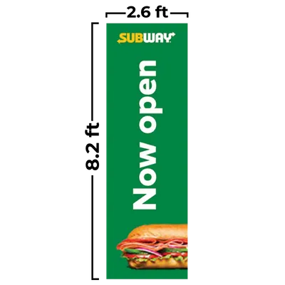 2.6 ft x 8.2 ft - Custom Canvas Now