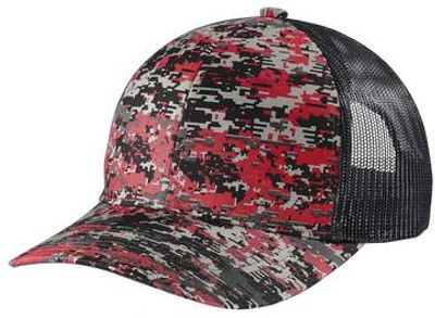 Flame Red Digi/ Grey Steel Flame Red Digi/ Grey Steel - Custom Canvas Now