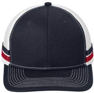 Rich Navy/ Flame Red/ White Rich Navy/ Flame Red/ White - Custom Canvas Now