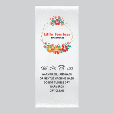 Satin Woven Label - Custom Canvas Now