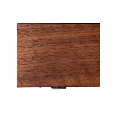 Walnut with Black Frame - Custom Canvas Now