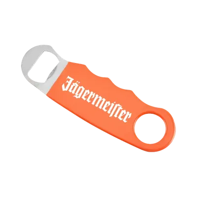 Orange Hand Grip Flat Bottle Opener - Custom Canvas Now
