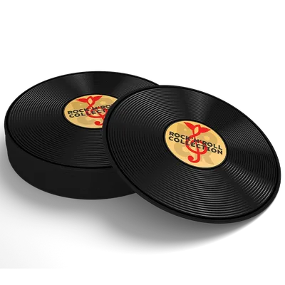 Soft Plastic Record Coaster - Custom Canvas Now