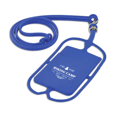 Lanyard Silicone Phone Wallet Holder - Custom Canvas Now