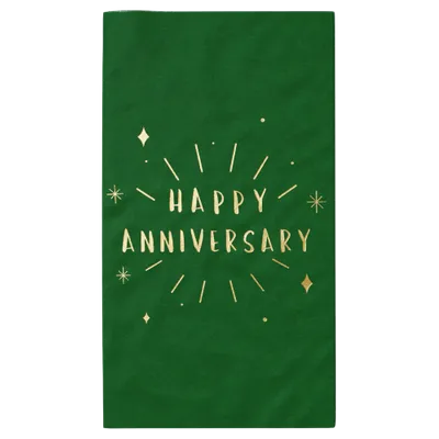 Custom Foil Stamped Towel Napkin - Custom Canvas Now