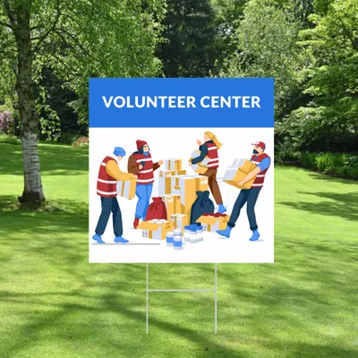 Custom Volunteer Yard Sign
