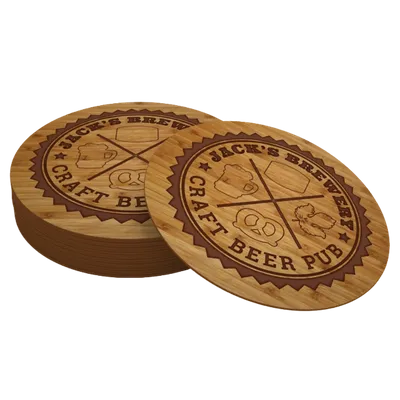 Bamboo Coaster - Custom Canvas Now