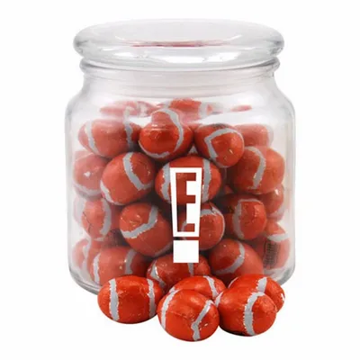 Jar with Chocolate Footballs - SG400 - Custom Canvas Now