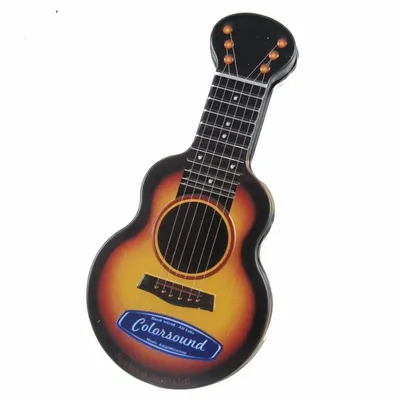 Gold Acoustic Guitar Shaped Mint Tin - Custom Canvas Now