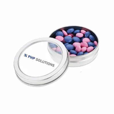 Small Top View Tin - Chocolate Buttons - Custom Canvas Now