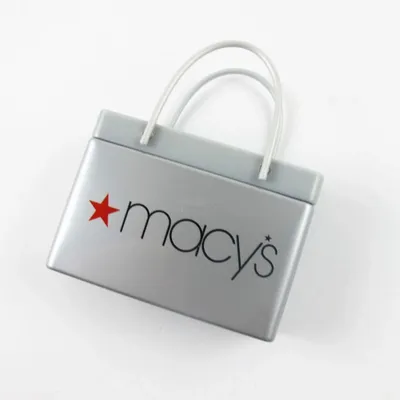 Silver Shopping Bag Tin - Custom Canvas Now