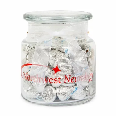 22oz. Glass Jar - Hershey's Chocolate Kisses - Custom Canvas Now