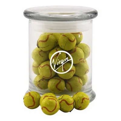 Jar with Chocolate Tennis Balls - SG700 - Custom Canvas Now