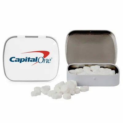 Domed Tin with Dollar Sign Shaped Mints - Custom Canvas Now