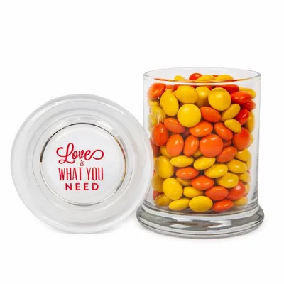Glass Gourmet Jar - Chocolate Buttons - Custom Canvas Now