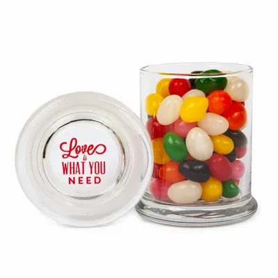 Glass Gourmet Jar - Jelly Beans - Custom Canvas Now