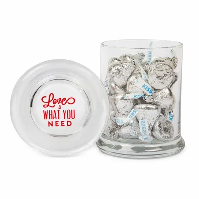 Glass Gourmet Jar - Hershey's Chocolate Kisses - Custom Canvas Now