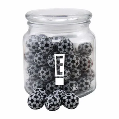 Jar with Chocolate Soccer Balls - SG400 - Custom Canvas Now
