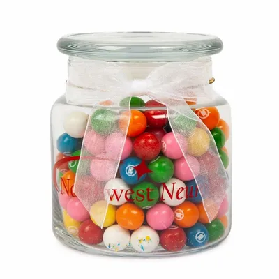 22oz. Glass Jar - Rainbow Bubble Gum - Custom Canvas Now