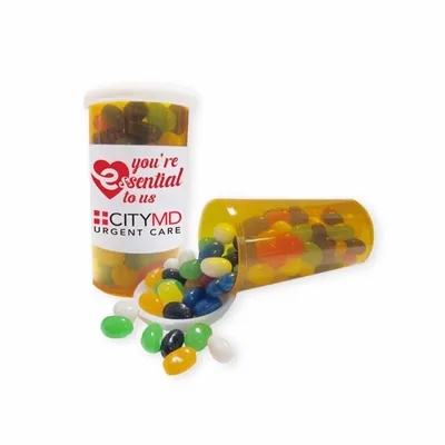 Large Promo Pill Bottles-Gourmet Jelly Beans - Custom Canvas Now