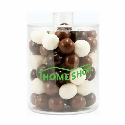 Cylinder Acrylic Gift Jars - Malt Balls - Custom Canvas Now