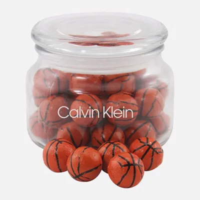 Jar with Chocolate Basketballs - SG200 - Custom Canvas Now