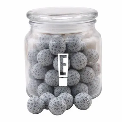 Jar with Chocolate Golf Balls - SG400 - Custom Canvas Now