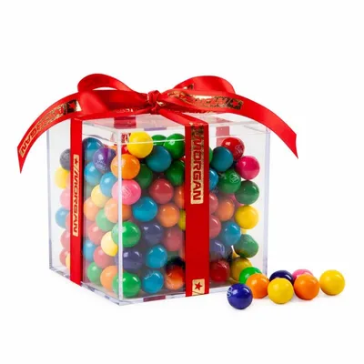 Cube Acrylic Gift Jars - Mini Gumballs - Custom Canvas Now