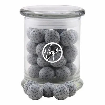 Jar with Chocolate Golf Balls - SG700 - Custom Canvas Now