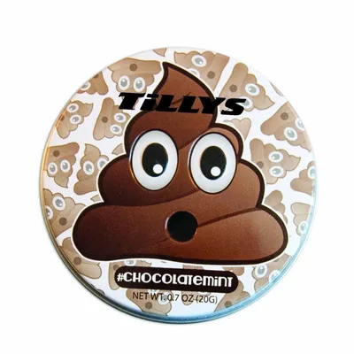 Poop Emojy Tin with Chocolate Mints - Custom Canvas Now