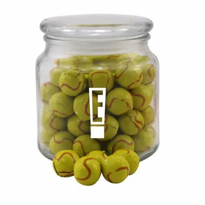 Jar with Chocolate Tennis Balls - SG400 - Custom Canvas Now