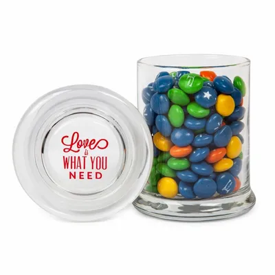 Glass Gourmet Jar - Chocolate Buttons Imprinted - Custom Canvas Now