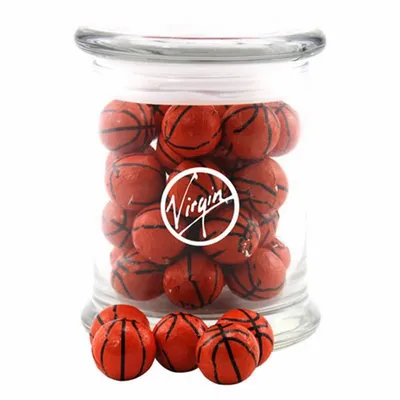 Jar with Chocolate Basketballs - SG700 - Custom Canvas Now