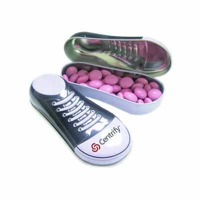 Sneaker Tin-Chocolate Buttons - Custom Canvas Now