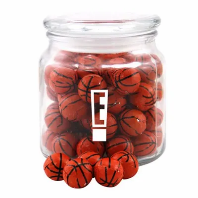 Jar with Chocolate Basketballs - SG400 - Custom Canvas Now