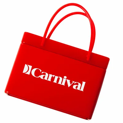 Red Shopping Bag Tin - Custom Canvas Now