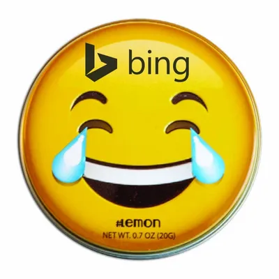 Laughing Emojy Tin with Lemon Mints - Custom Canvas Now