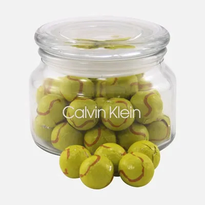 Jar with Chocolate Tennis Balls - SG200 - Custom Canvas Now