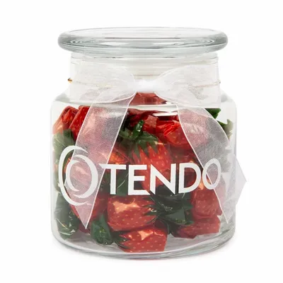 22oz. Glass Jar - Stock Wrapped Candies - Custom Canvas Now