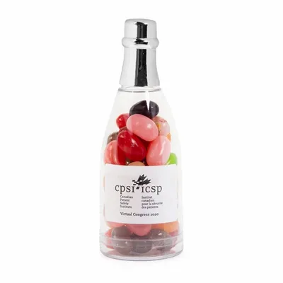 Champagne Bottle with Jelly Belly - Custom Canvas Now