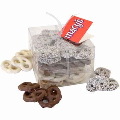 3 Way Pretzel Stack Acetate Tower - TRB801 - Custom Canvas Now